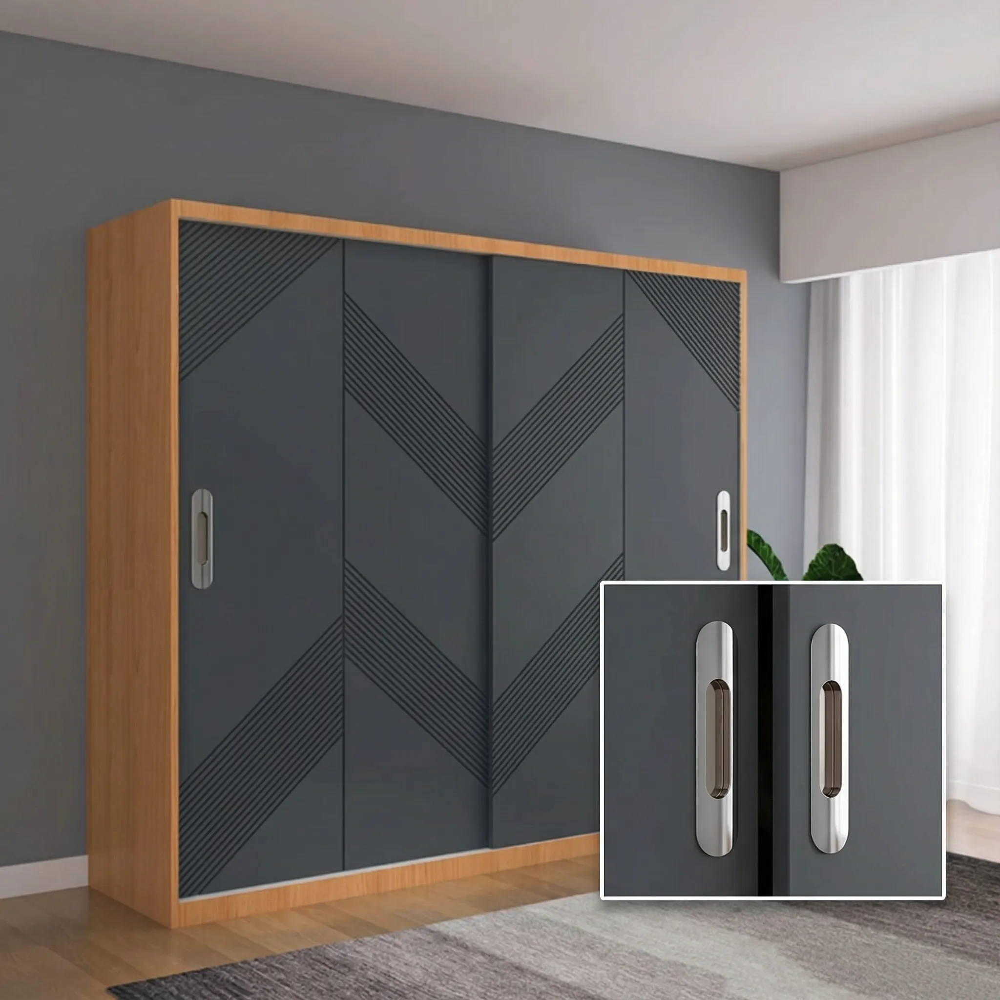 RB 101 SlimEdge Aluminum Sliding Concealed Handle