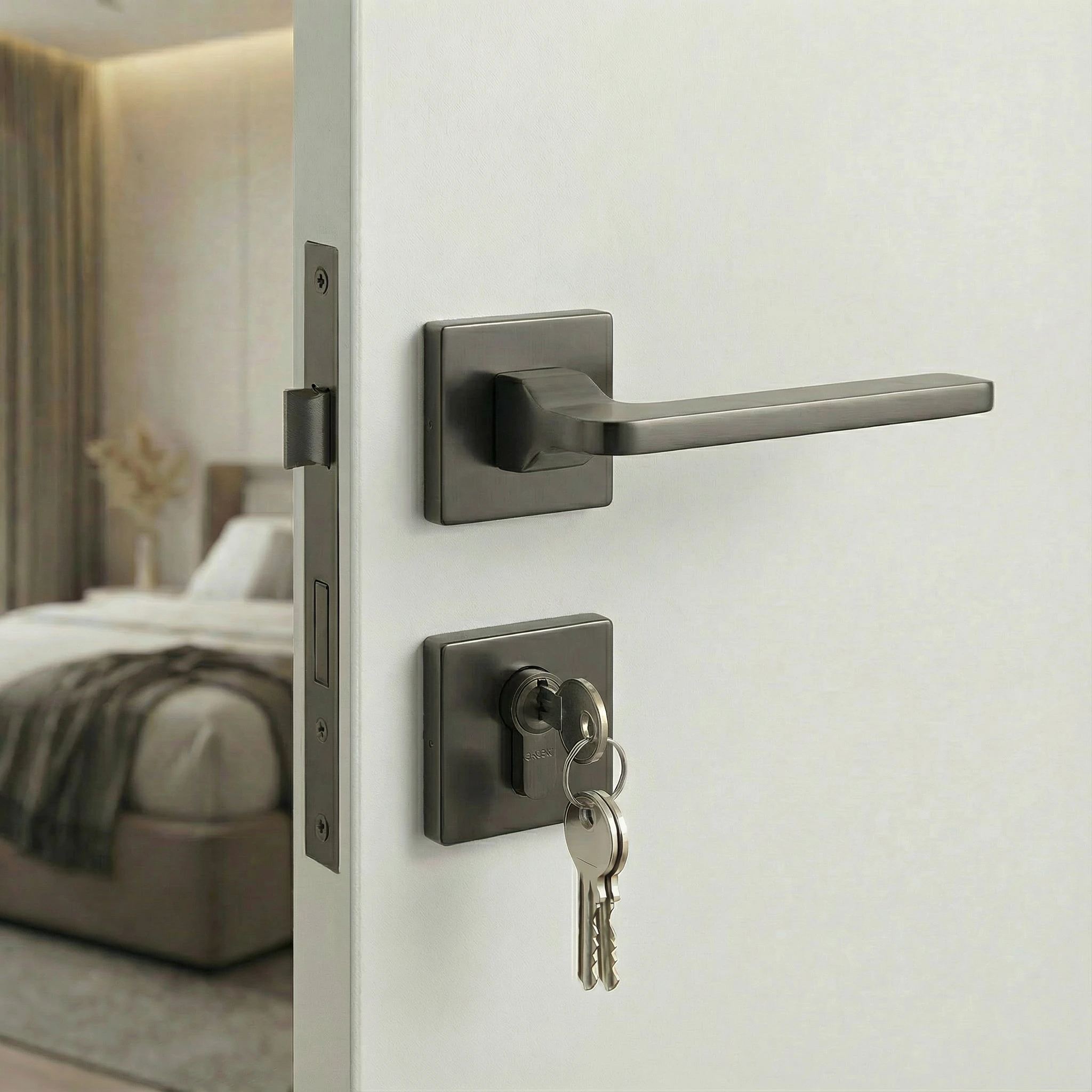 B 003 - Royal Classic Solid Brass Mortise Handle for Premium Doors - Image 2