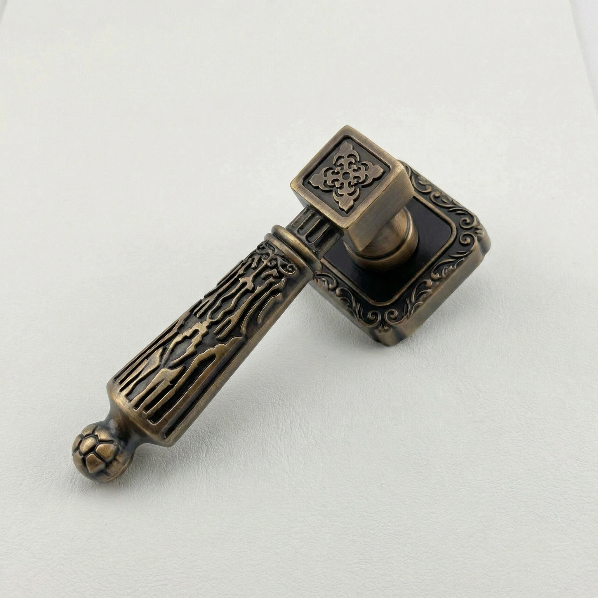 Zinc Traditional Rose Mortise Door Handle – M 222 | Premium Architectural Hardware - Image 3