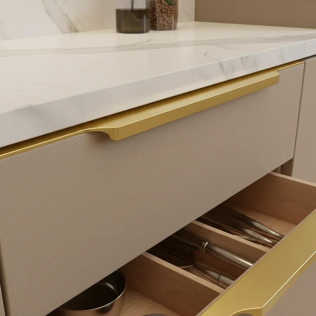 RB 304 L Cut Aluminium Kitchen Profile Handle