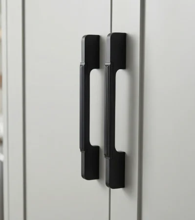 Contemporary black aluminum pull handle cabinet door pull bar Design