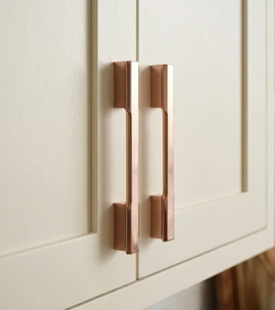 Luxury rose gold pull handle modern kitchen cabinet handle Manufacturer brand in Rajkot
