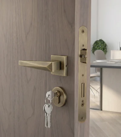 B-007 Buy Brass Mortise Door Handle Manufacturer from Rajkot