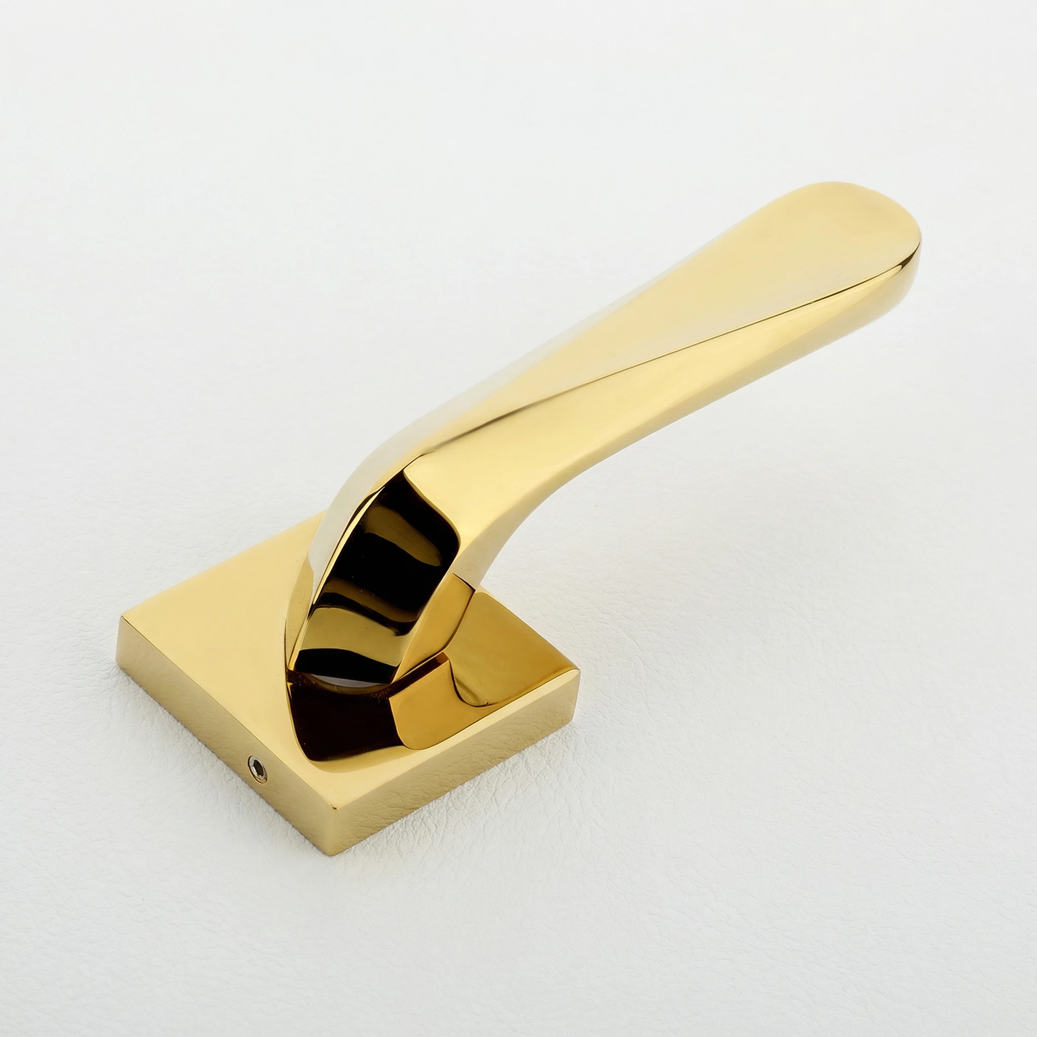 B-009 Manufacturing Luxury Gold finish Brass Mortise Door Handle