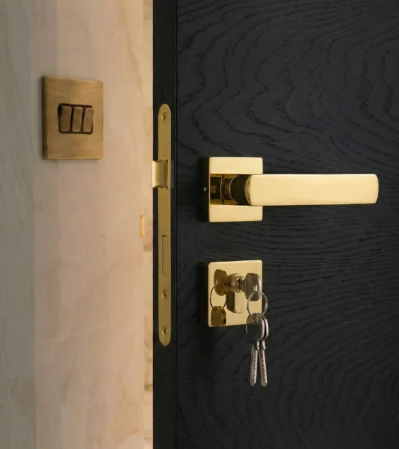Luxury Brass Mortise Door Handle | Premium Interior Set by Rajkot’s Leading Manufacturer