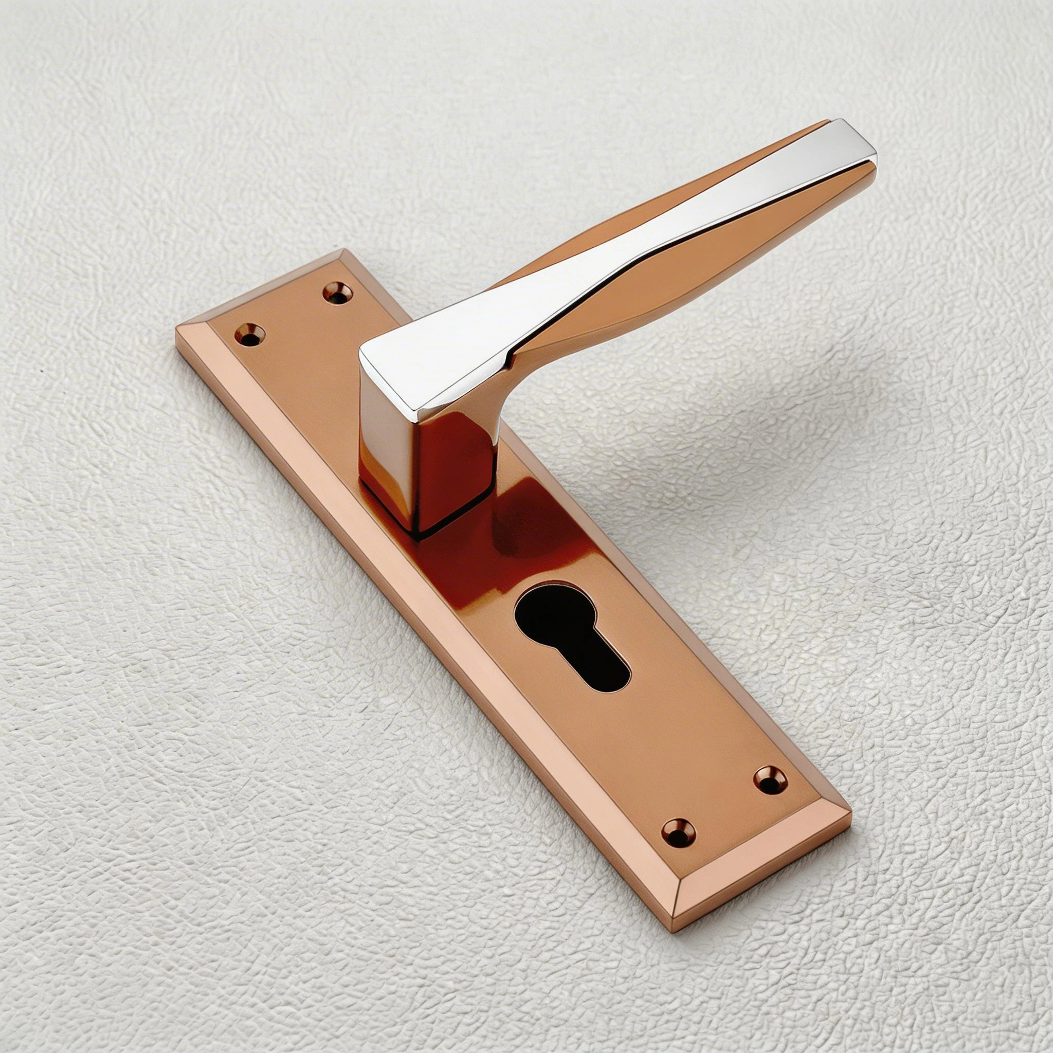 Upgrade Your Interior with Coca cola with CP finish Zinc Plate Mortise Door Handle