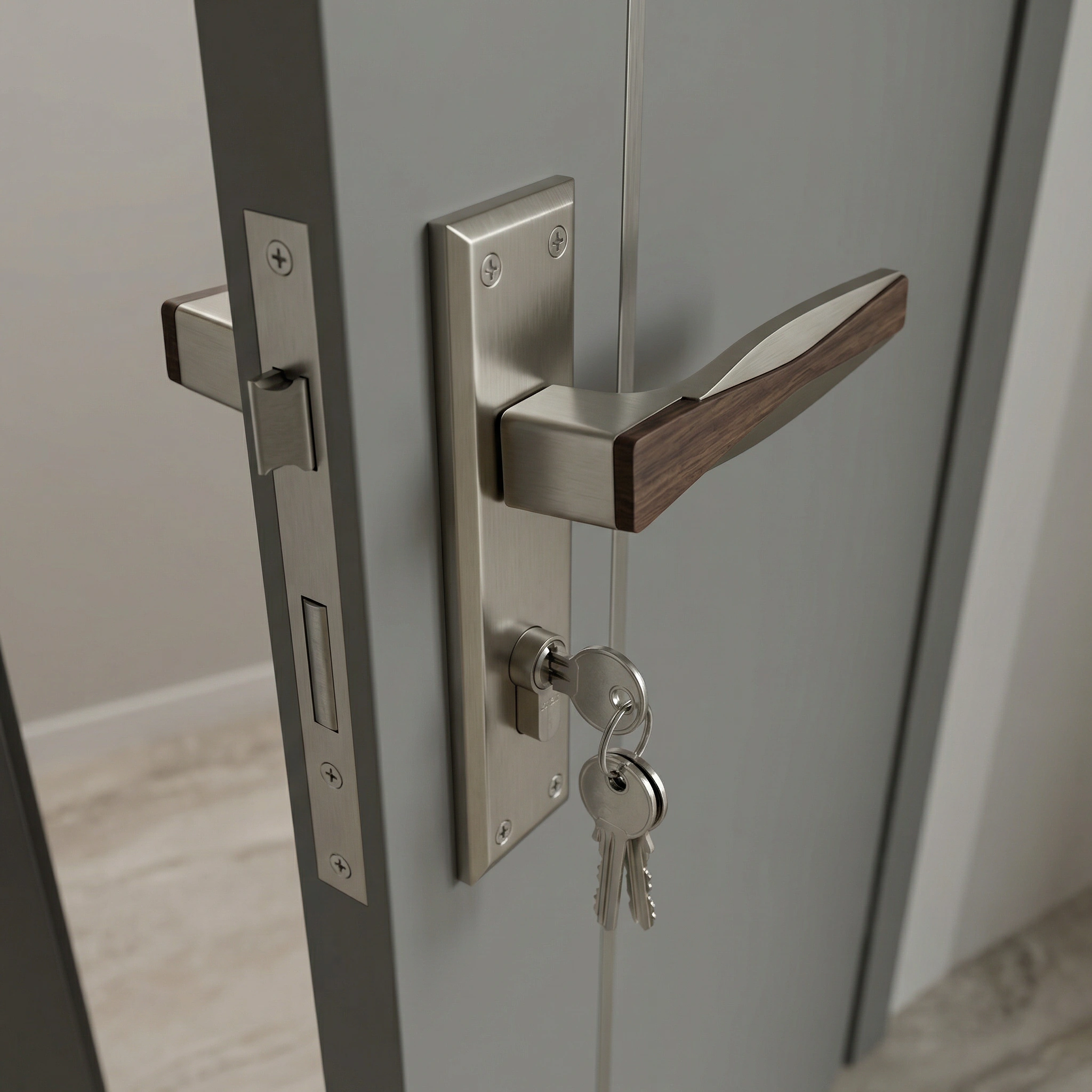 Upgrade Your Interior with the Premium collection of Zinc Plate Mortise Door Handle