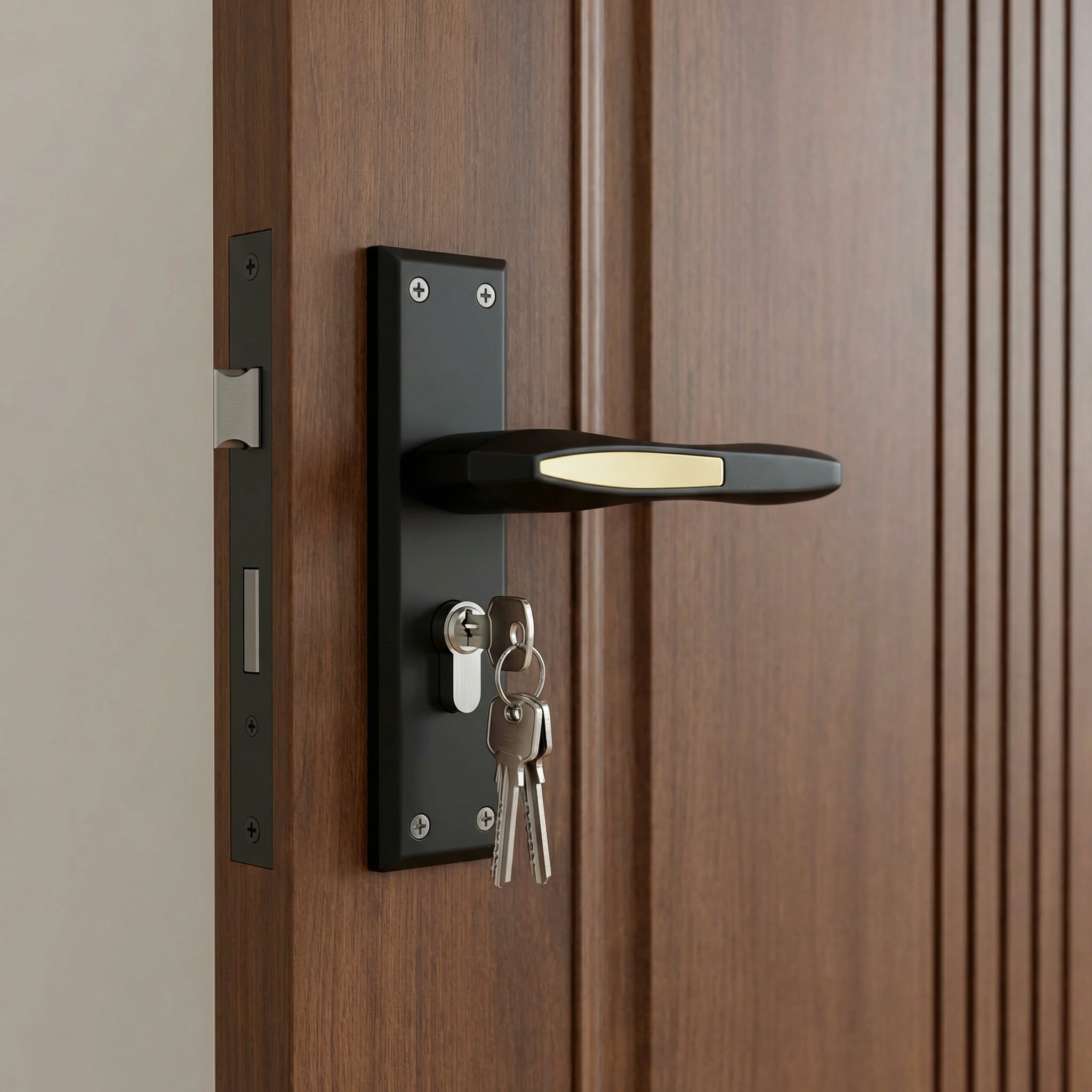 Affordable Premium Quality Zinc Plate Mortise Door Handle from Rajkot