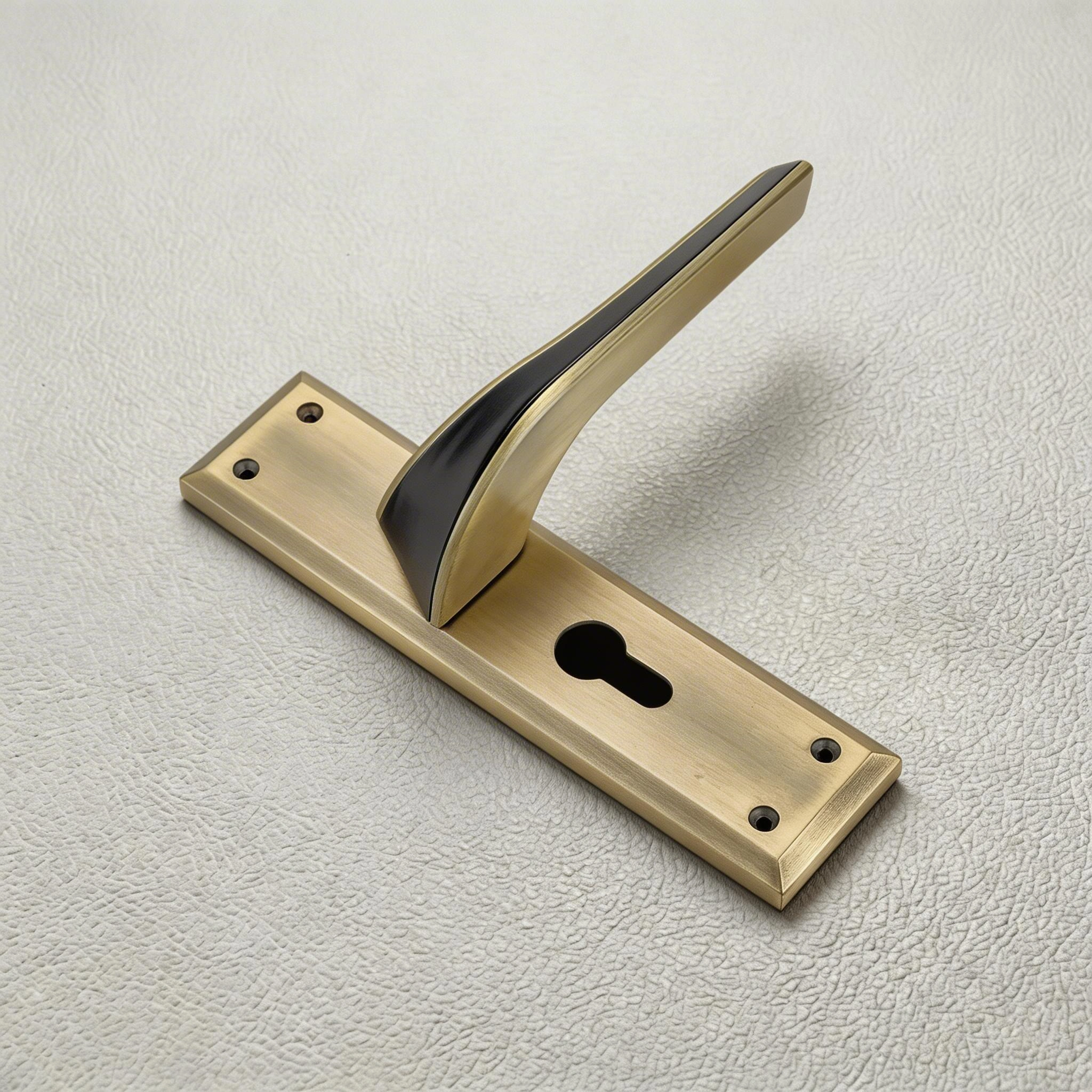 Transform every door with Antique Black Zinc Plate Mortise Door Handle
