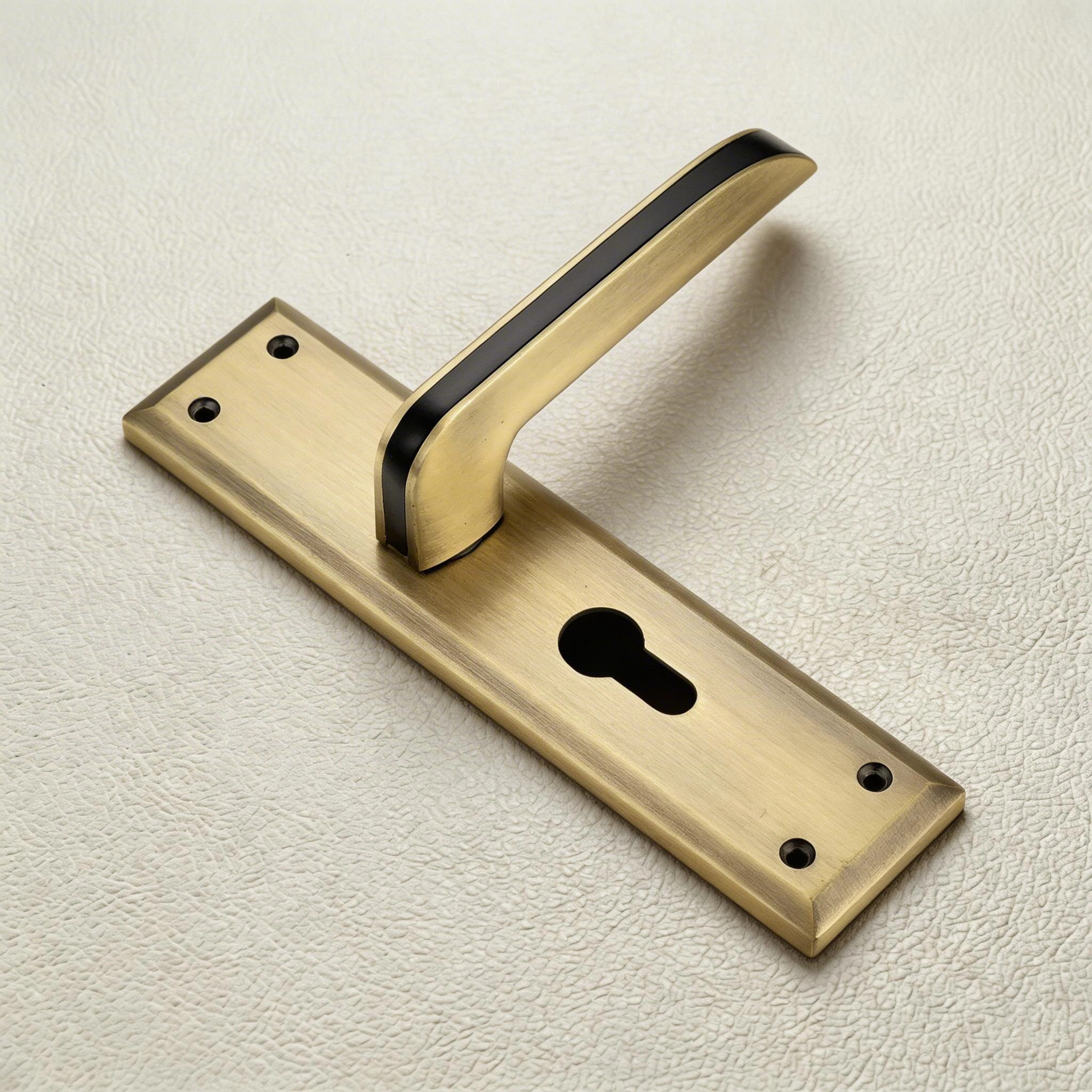 Top-rated Zinc Plate Mortise Handle in Antique with Black Finish