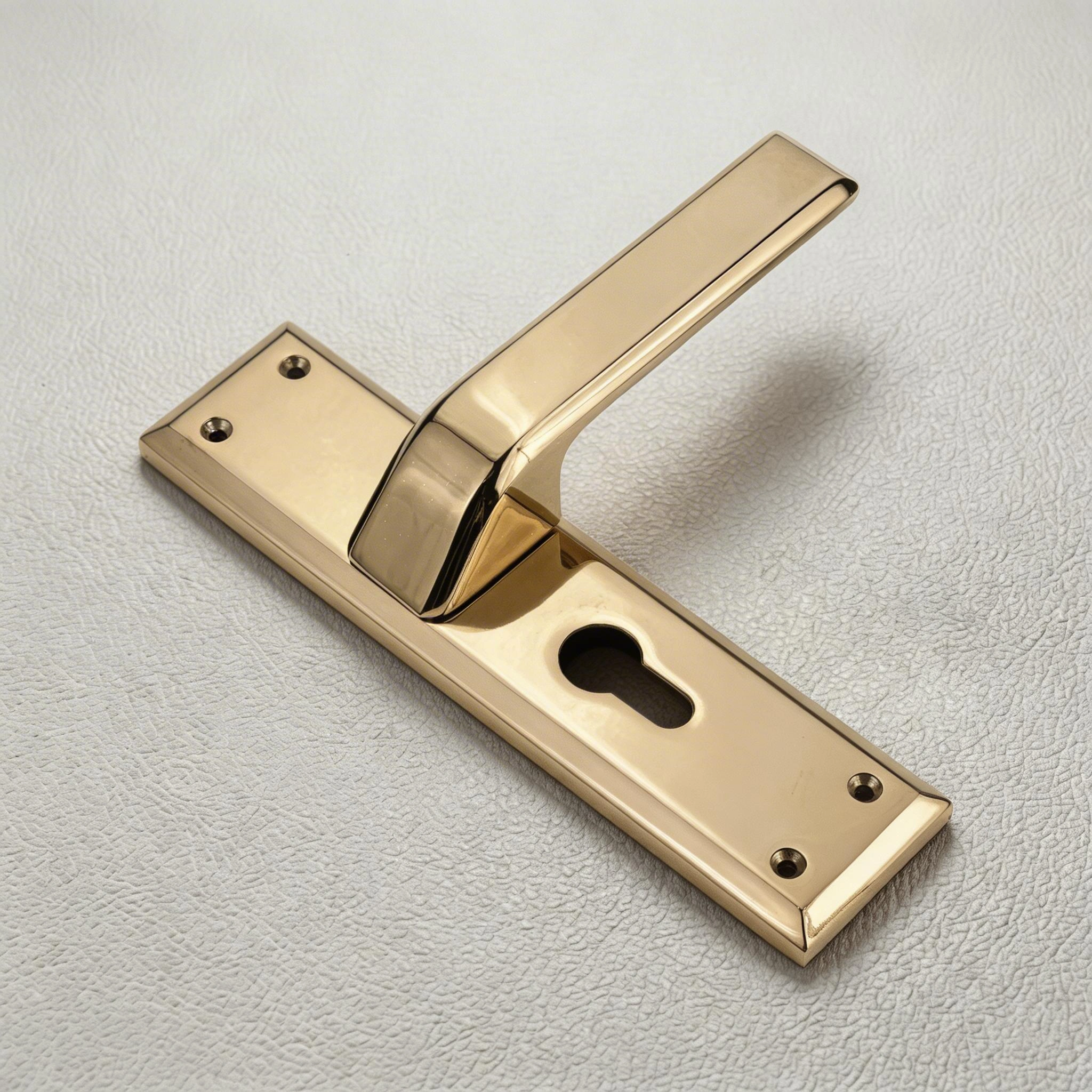 Perfect For your home Luxury PVD Rose Gold Zinc Plate Mortise Handle