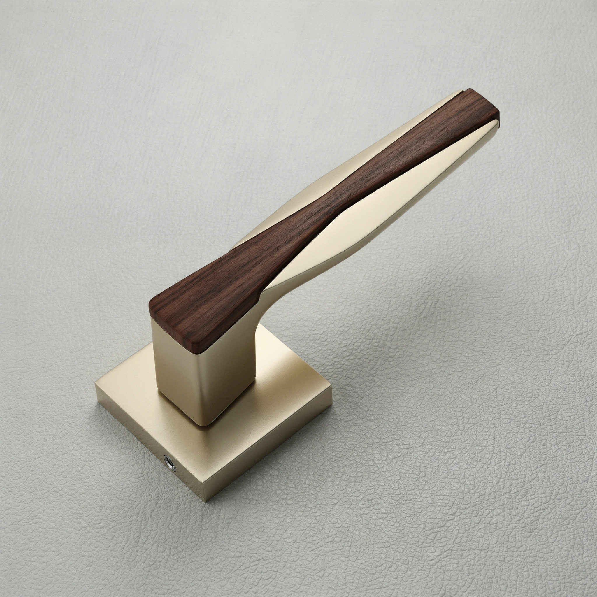 Satin with wooden finish Zinc Mortise Handle Manufacturer from Rajkot