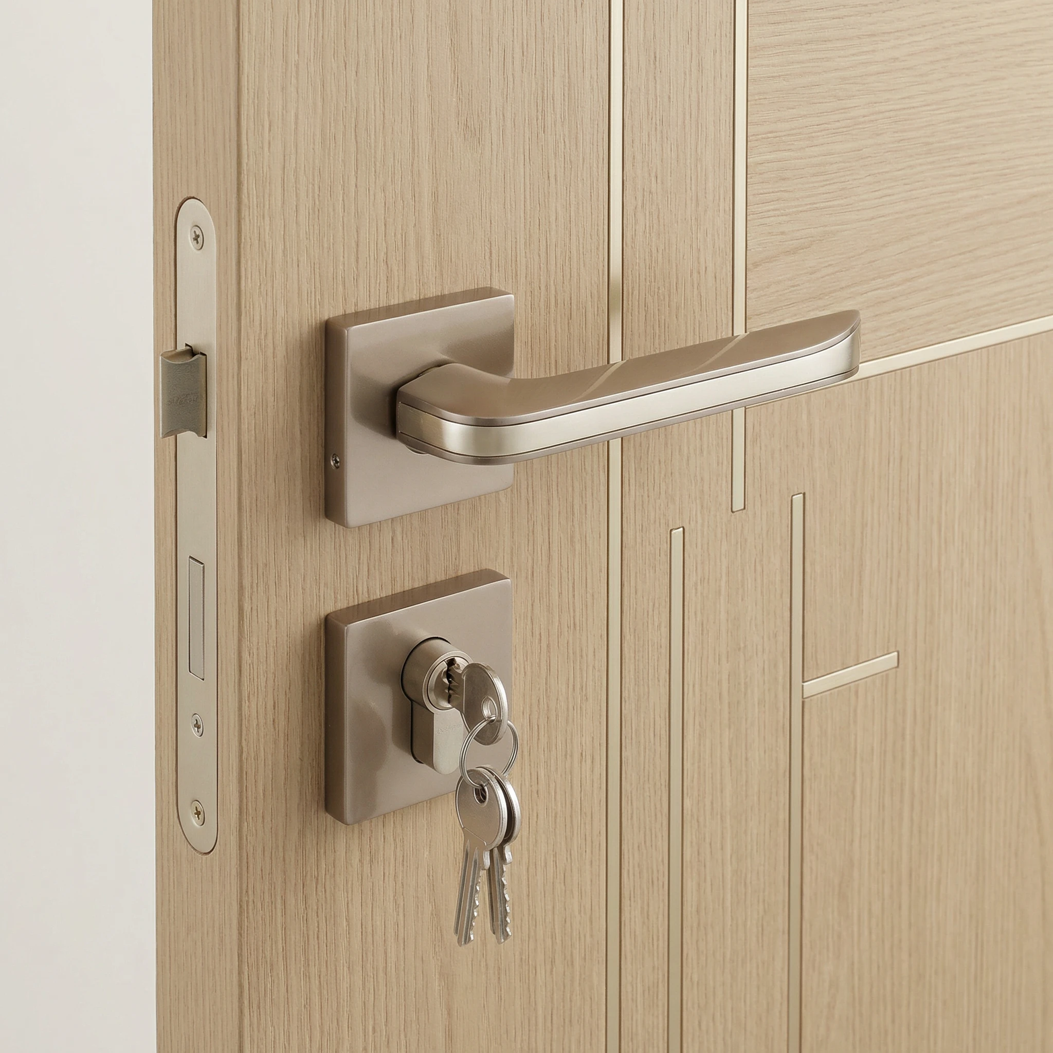 MR 1038 Premium Zinc Mortise Door Handle | Leading Manufacturer of Zinc Mortise Handle from Rajkot