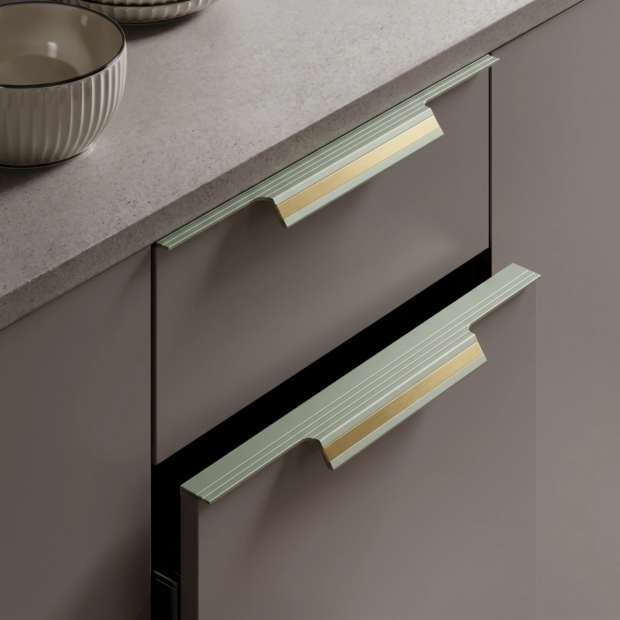 RB-306 Aluminum Kitchen Profile – Luxury Collection Of Kitchen Profile Handle Aluminum Kitchen Profile Manufacturer in Rajkot